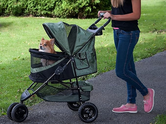 Pet Gear No-Zip Special Edition 3 Wheel Pet Stroller for Cats/Dogs 4 Colors