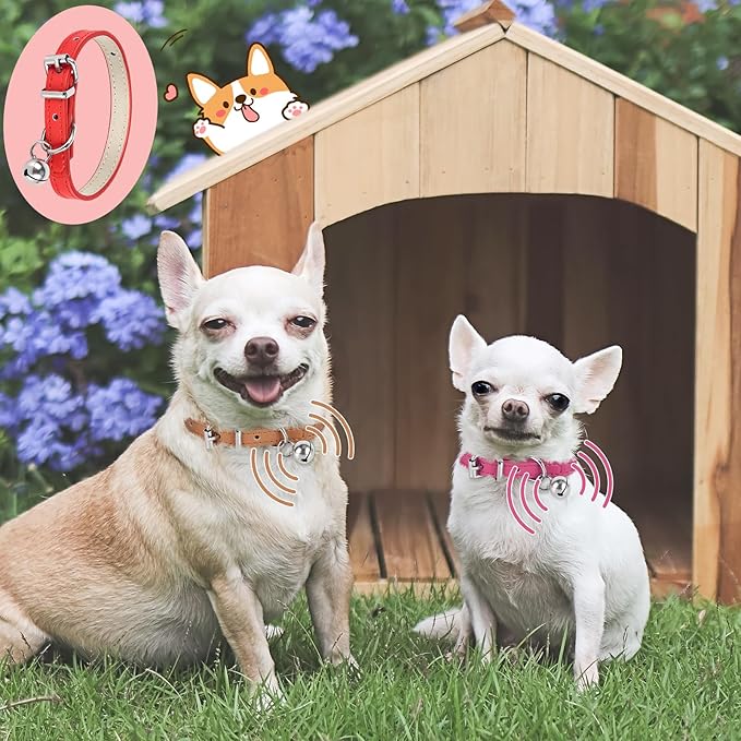 M Dog Collar for Small Dogs Adjustable Dog Collars Cat Collar for Small Medium Large Dogs 1 inch Width (HotPink