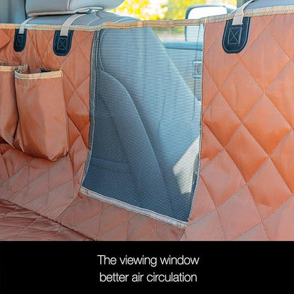 iBuddy Dog Car Seat Cover Waterproof Dog Seat Cover for Back Seat with Mesh Window