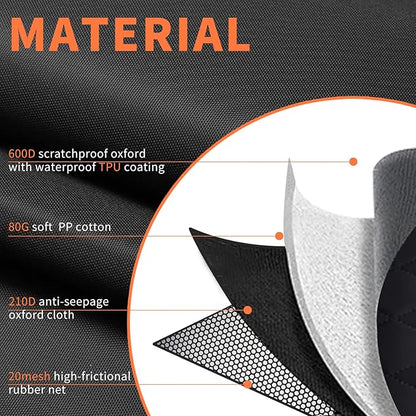 IVY&LANE Dog Car Seat Cover for Back Seat 2-in-1 Waterproof