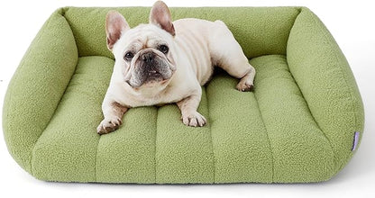 Lesure Orthopedic Dog Bed Sofa for Medium Dogs Foam(28" x 23" x 10", Green)