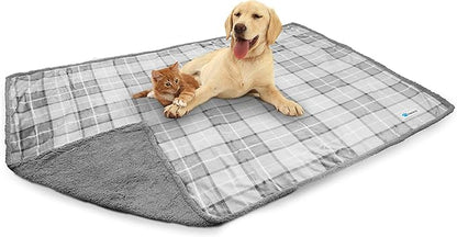 PetAmi WATERPROOF Dog Blanket For Medium Large Dog 60x40 Plaid