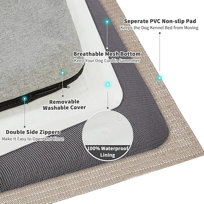 Panku Large 36inch Dog Bed 35x22x2)