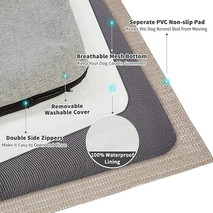 Panku Large 36inch Dog Bed 35x22x2)