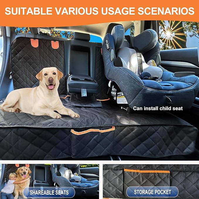 Bench Dog Car Seat Cover for Back Seat 100% Waterproof