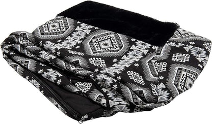 Furhaven Replacement Dog Bed Cover Plush & Southwest Kilim Décor Sofa-Style