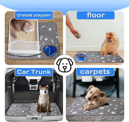 Washable Pee Pads for Dogs 4-Pack,18"x24" Super