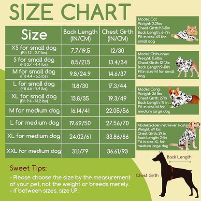 Cute Dalmatian Print Dog Hoodies，Dog Clothes with Pocket