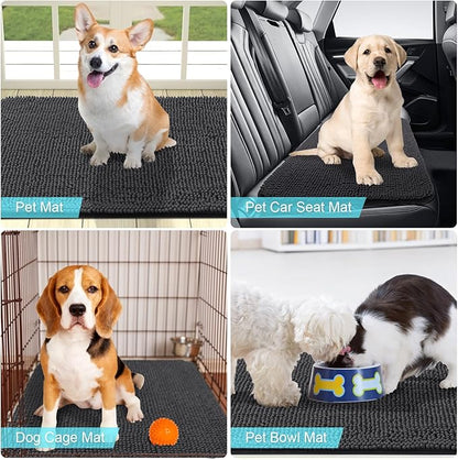 OLANLY Dog Door Mat for Muddy Paws 40x32