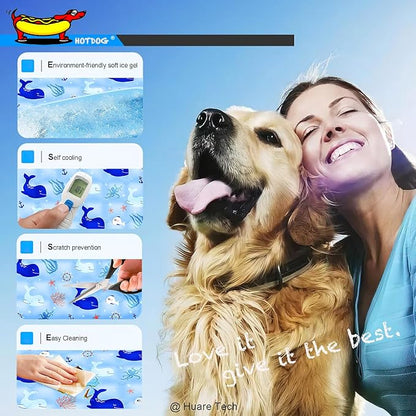 HOTDOG Cooling Mat for Pets Cats(20-60Lb) -