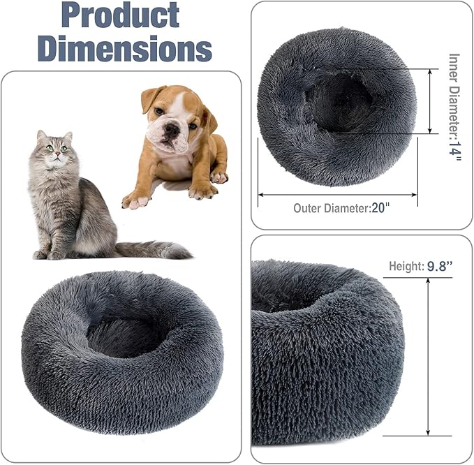 Calming Dog Bed 19.7'