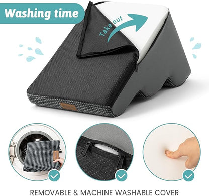 Dog Stairs for Couch or Low Bed 15.7x22.4x15.7in, Dark 3 Tiers