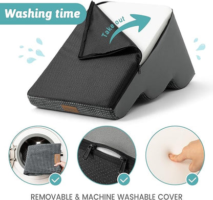 Dog Stairs for High Bed 23" H 15.7x33x22.6in, Dark 5 Tiers