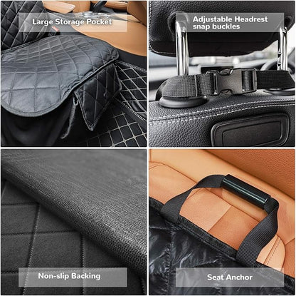 URPOWER Dog Car Seat Cover for Front Seat 100% Waterproof