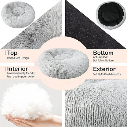 nononfish Dog Beds for Medium Dogs Washable，28 inches 45 lbs