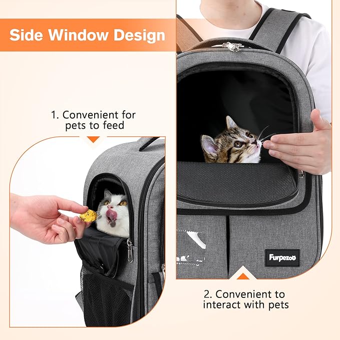 Cat Carrier Backpack 18 Lbs,Grey