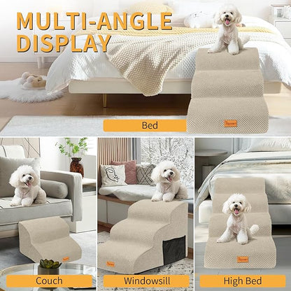 Topmart 3 Tiers Foam Dog Ramps/Steps