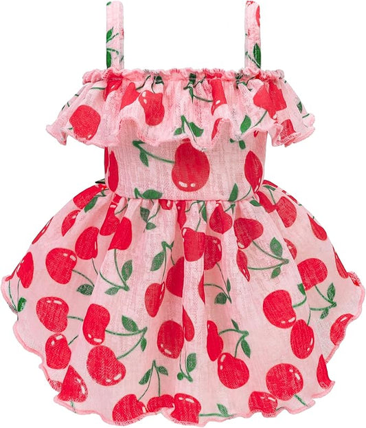 Fitwarm Cherry Dog Dress