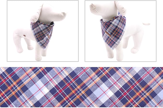 Lionet Paws Dog Bandana Washable Cotton Handkerchief Scarf