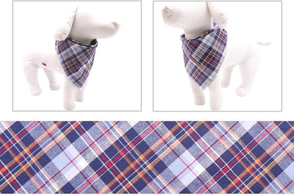 Lionet Paws Dog Bandana Washable Cotton Handkerchief Scarf