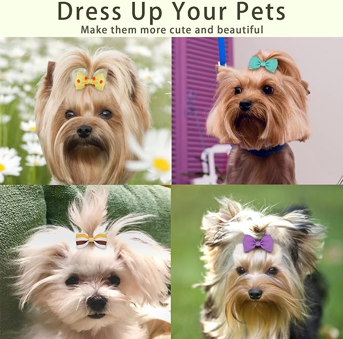 Yxiang 100PCS Cute Pet Grooming Accessories 50 Pairs