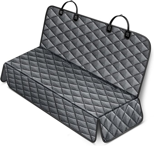 FURRYFECTION Dog Bench Car Seat Cover for Back Seat 600D Heavy