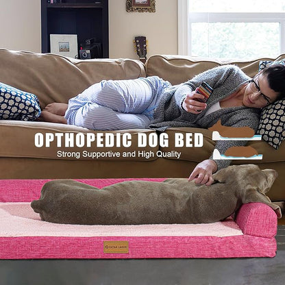 Patas Lague Orthopedic Dog Bed for Medium Dogs 36''X24''