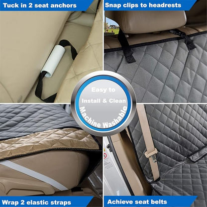 Bench Car Seat Cover Protector for Dogs