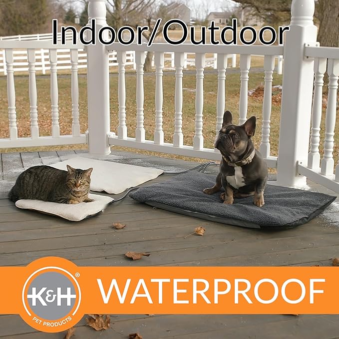 K&H Pet Products Lectro-Soft Outdoor Heated Dog and Cat Bed 25 X 36 Inches
