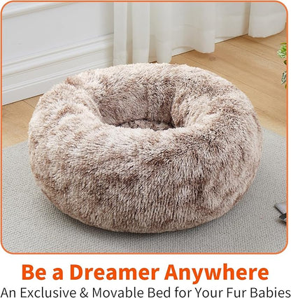 Round Pet Bed for Dogs and Cats 15.7''/40cm)