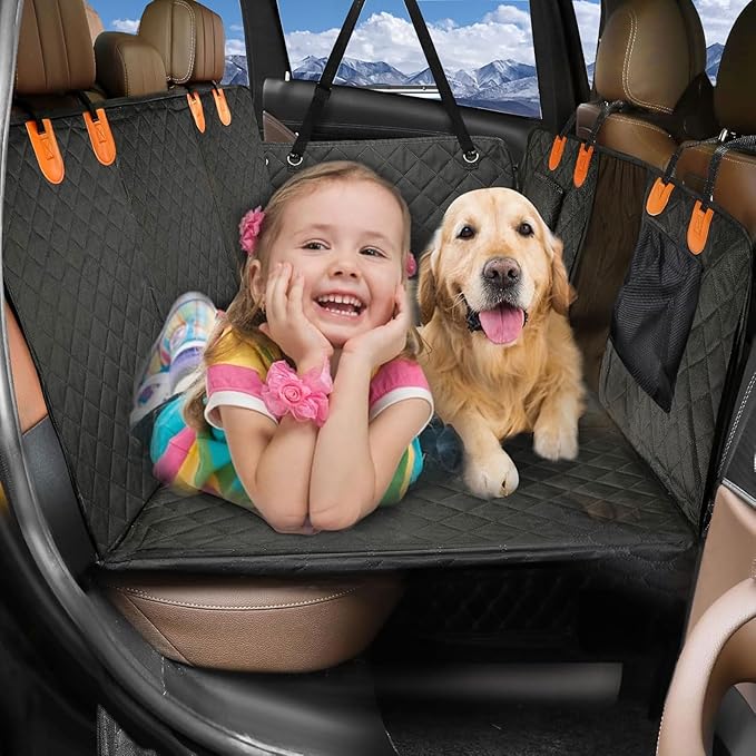 SORKUT Dog Car Seat Cover for Back Seat 350lb Pet