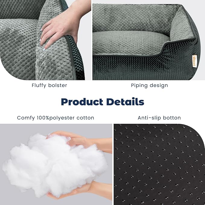 Miguel Removable Washable Dog Bed for Medium Dog 35 Inch