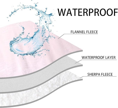 PETHUR Waterproof Dog Blankets for Medium Dogs 29"x40", Light