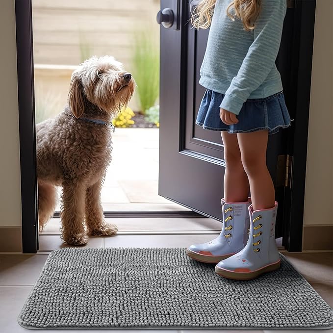 OLANLY Dog Door Mat for Muddy Paws 70x24