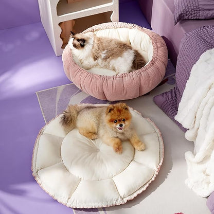 Lesure Cat Beds for Indoor Cats 21x21x7 Inches