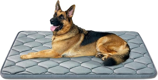 Dog Crate Mats Dogs(47x29,Grey)