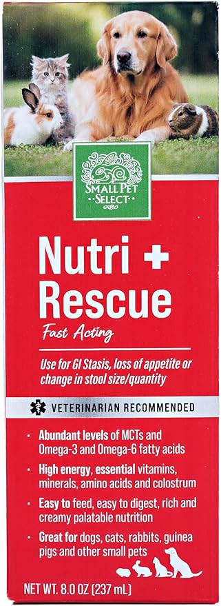 Small Pet Select Nutri-Rescue (Fast Nutrition to Keep GI Tract Moving) (8 OZ Liquid)