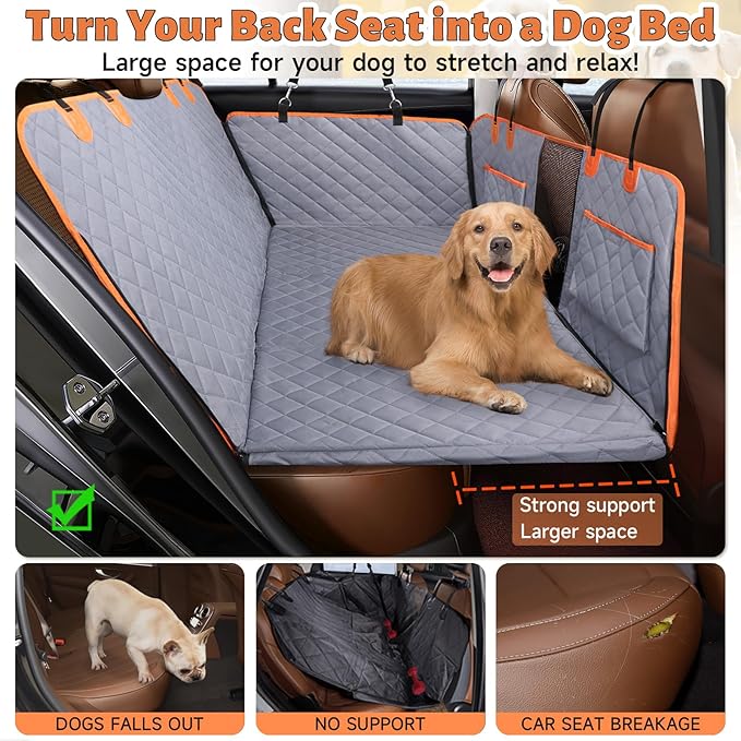 Back Seat Extender for Dogs Window,100% Waterproof