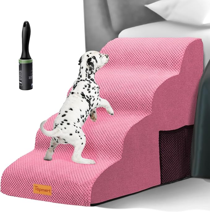 Topmart High Density Foam Dog Steps 4 Tiers