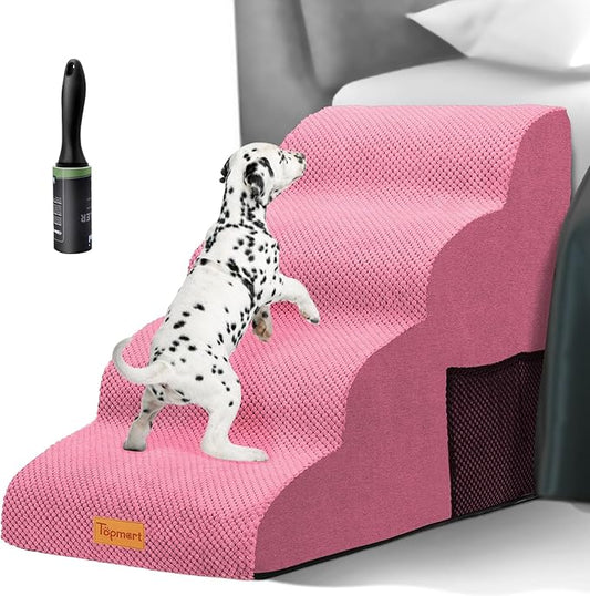 Topmart High Density Foam Dog Steps 4 Tiers