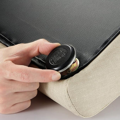 Senneny Imitation linen Faux Leather Dog Stairs 150 lbs, 3 Step