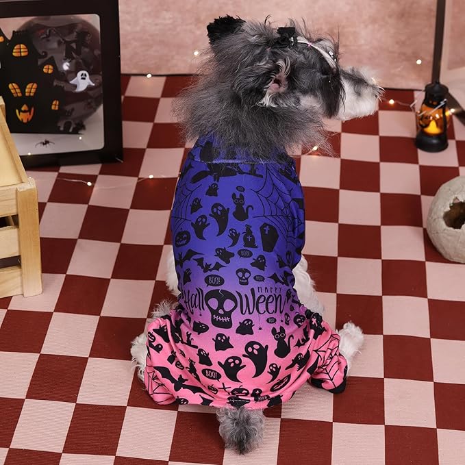CuteBone Turtleneck Dog Pajamas Pet Clothes Thermal Dralon Onesie Cashmere High-Necked Puppy Pjs Coat GP05XL