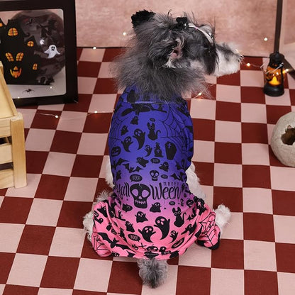 CuteBone Turtleneck Dog Pajamas Pet Clothes Thermal Dralon Onesie Cashmere High-Necked Puppy Pjs Coat GP05XS