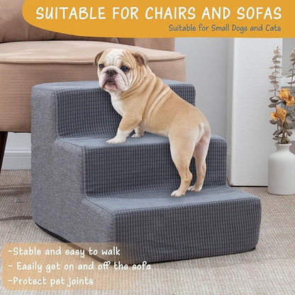 Dog Stairs for Small Dogs 3 Steps