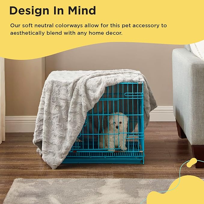 Best Friends by Sheri Calming Cat and Dog 60 lbs 40"x50" Gray