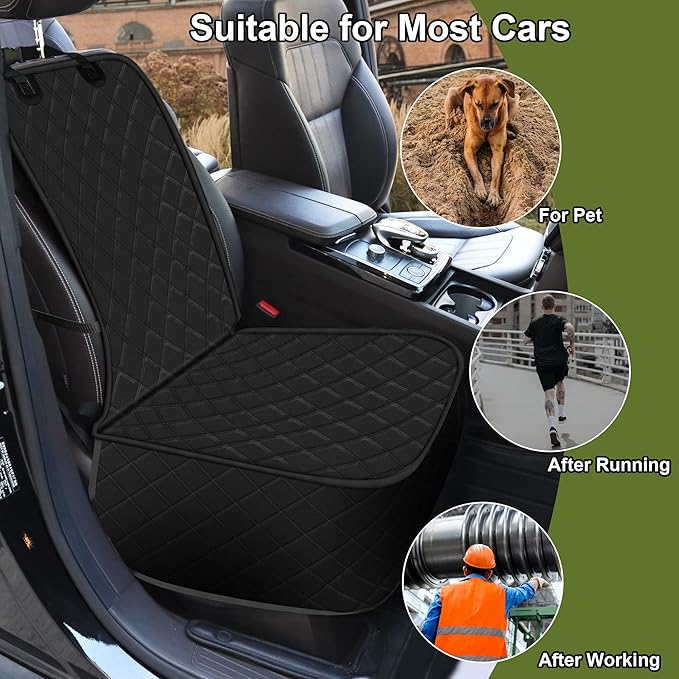 2 Packs Car Front Seat Cover for Dogs