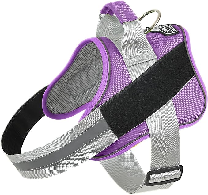 Bolux Dog Harness, No-Pull Reflective Dog Vest, Breathable Adjustable Pet Harness with Handle for Outdoor Walking - No More Pulling, Tugging or Choking (Lavender, Medium (Pack of 1))