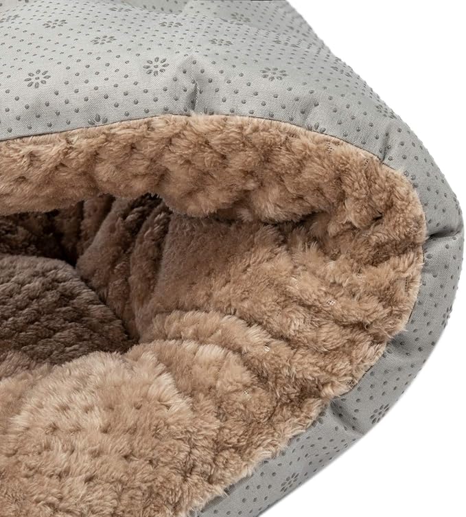 WONDER MIRACLE Fuzzy Deluxe Pet Beds (15" x 23", S-Mocha)