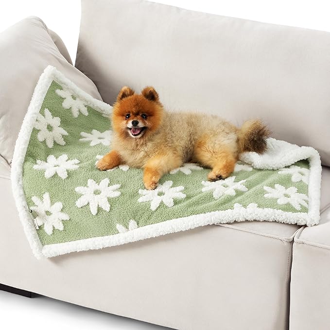 Lesure Waterproof Puppy Blanket for Small Dogs 3D Textured