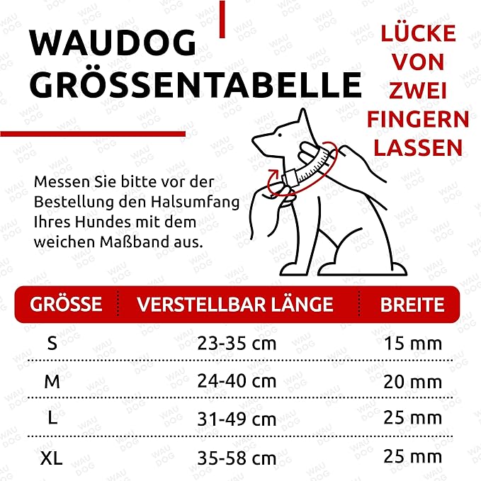 WAUDOG Waterproof Dog Collar